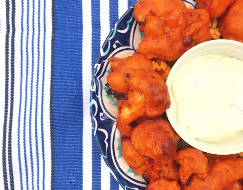 Cauliflower Buffalo Wings for the Super Bowl